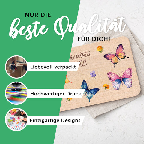 Frühstücksbrettchen mit Druckmotiv & Namen