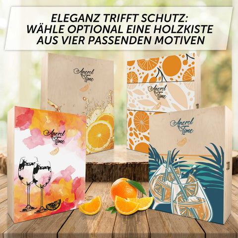 Leonardo Weinglas mit UV Druck "Aperol Rezepte" - 360° Gravur