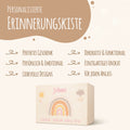 Erinnerungskiste für Kinder mit UV-Druck im Regenbogen Design