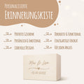Erinnerungskiste mit Gravur im Wedding Love Design - zur Hochzeit als Andenken