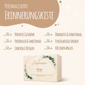 Bedruckte Erinnerungskiste zur Kommunion & Konfirmation - Goldener Rahmen