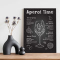 Holzschild mit Aperol Spritz Motiv - Aperol Rezepte - Geschenk für Aperol Liebhaber