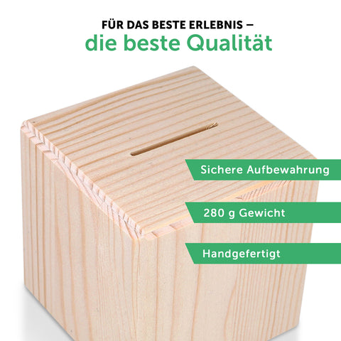 Spardose aus Holz - Safari Tiere - mit Namen personalisiert