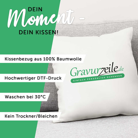 Personalisiertes Kissen mit Motiv - Mr. und Mrs. Right