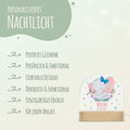 Kinder LED Nachtlicht mit Sockel aus Holz - "Blumenkreis" GRAVURZEILE – Bild 52