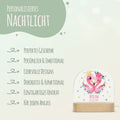 Kinder LED Nachtlicht mit Sockel aus Holz - "Blumenkreis" GRAVURZEILE – Bild 7