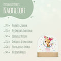 Kinder LED Nachtlicht mit Sockel aus Holz - "Blumenkreis" GRAVURZEILE – Bild 57