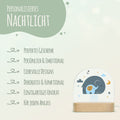 Kinder LED Nachtlicht mit Sockel aus Holz im Elefant Design GRAVURZEILE – Bild 7