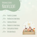 Kinder LED Nachtlicht mit Sockel aus Holz - "Tiergruppe Waldtiere" GRAVURZEILE – Bild 6