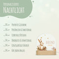 Kinder LED Nachtlicht mit Sockel aus Holz - "Waldtiere" GRAVURZEILE – Bild 17