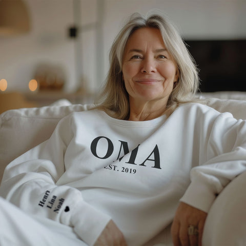 Personalisiertes Sweatshirt - Schriftzug