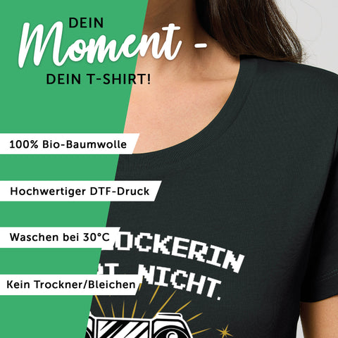 Bedrucktes T-Shirt für Damen - Eine Zockerin altert nicht