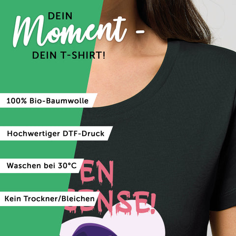 Bedrucktes T-Shirt für Damen - So viele Idioten