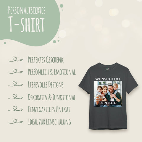 Personalisiertes Oversized T-Shirt - Foto & Wunschtext