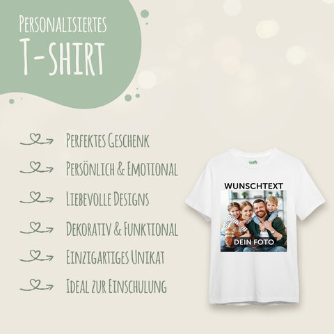Personalisiertes Oversized T-Shirt - Foto & Wunschtext