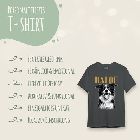 Personalisiertes Oversized T-Shirt - Haustier Foto