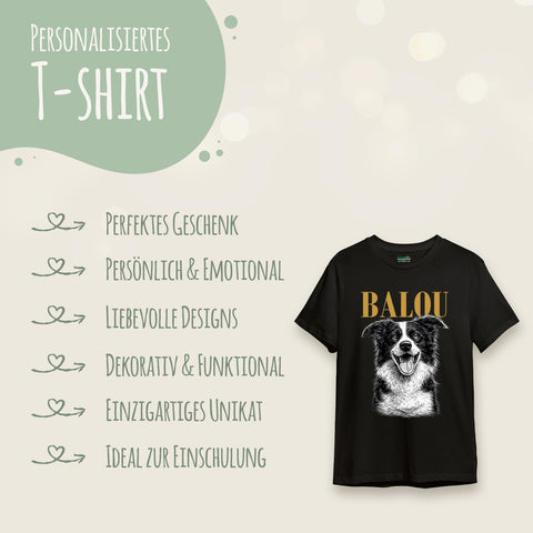 Personalisiertes Oversized T-Shirt - Haustier Foto