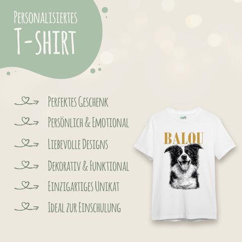 Personalisiertes Oversized T-Shirt - Haustier Foto