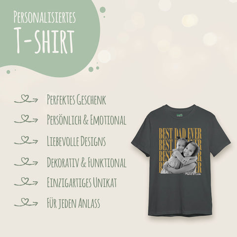 Personalisiertes Oversized T-Shirt - Best Dad Ever