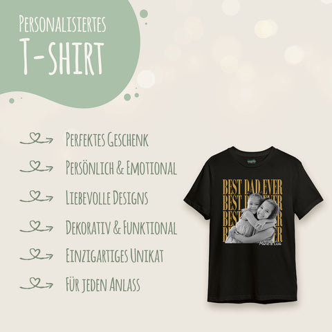 Personalisiertes Oversized T-Shirt - Best Dad Ever