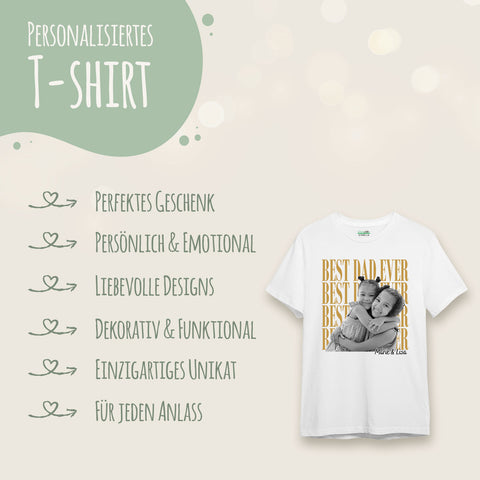 Personalisiertes Oversized T-Shirt - Best Dad Ever