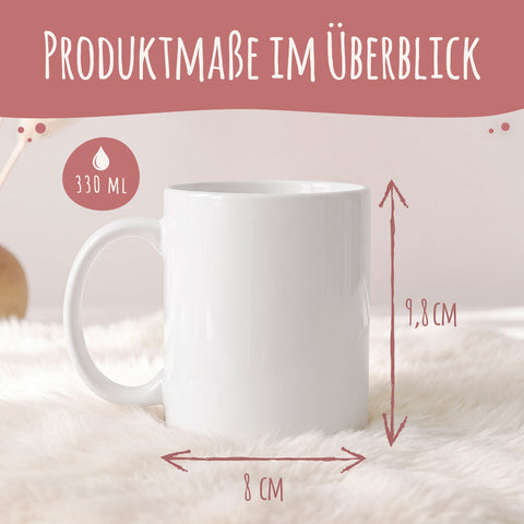 Bedruckte Tasse mit dem Spruch Love und 8 eigenen Fotos