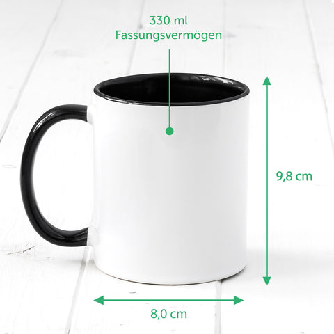 Bedruckte Tasse mit Aperol Spritz Motiv - Durchhalten später gibt es Aperol - Aperol Geschenk