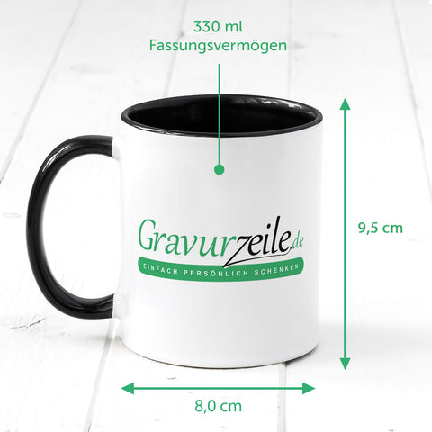 Bedruckte Tasse mit Spruch - Am Arsch
