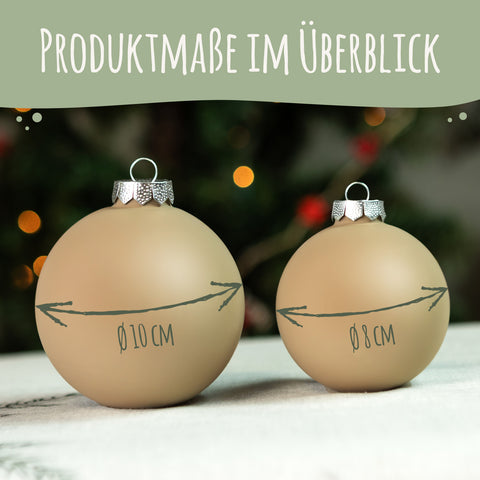 Gravierte Weihnachtskugel - Unser erstes Weihnachten für Paare