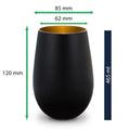 Deko Windlicht aus Glas mit Gravur - Sternschnuppe - Personalisiert mit Namen & Datum
