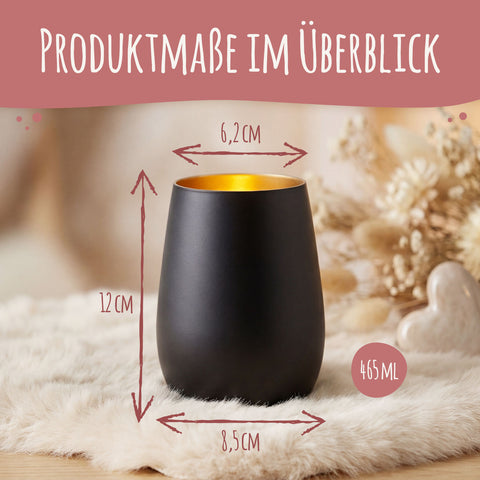 Deko Windlicht aus Glas mit Gravur - Scheiß auf Valentinstag