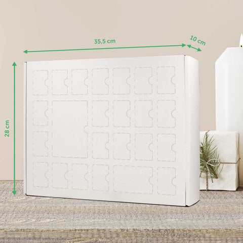 Personalisierter DIY Adventskalender mit 4 Fotos & Wunschtext zum selbst Befüllen