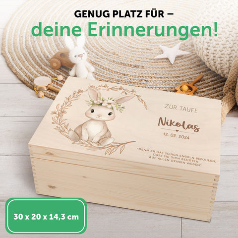 Bedruckte Erinnerungskiste zur Taufe - Tiere