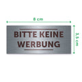 Graviertes Edelstahl Türschild