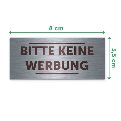 Graviertes Edelstahl Türschild