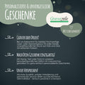 Gravierte Schnapsbank im Blätter Design mit Namen & Datum + 2 Schnapsgläser