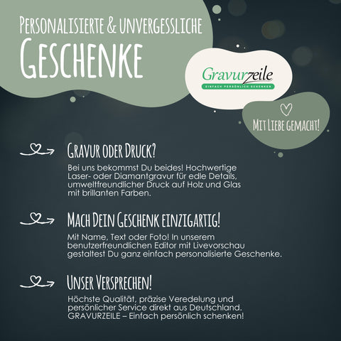 Gravierte Schnapsbank im Hochzeiten Design mit Namen & Datum + 2 Schnaps