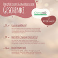 Trauerlicht - Teelichthalter mit Gravur aus Holz - Grabschmuck