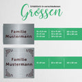 Graviertes Edelstahl Türschild