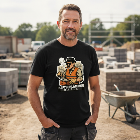 Oversize T-Shirt Haftschlämmen Mafia