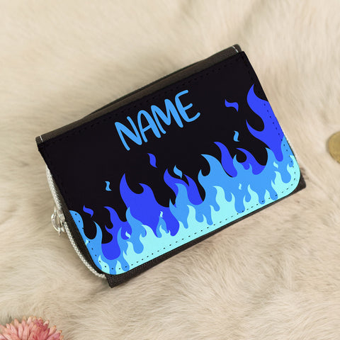 Bedruckte Geldbörse für Kinder im Flammen Design