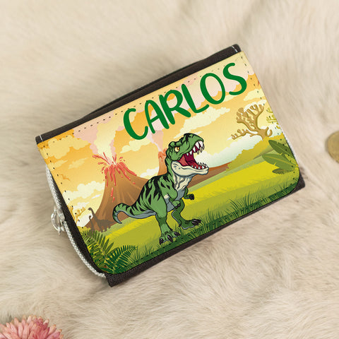 Bedruckte Geldbörse für Kinder - Dino Design