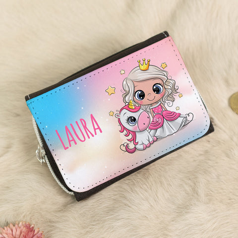 Bedruckte Geldbörse für Kinder im Prinzessin Design