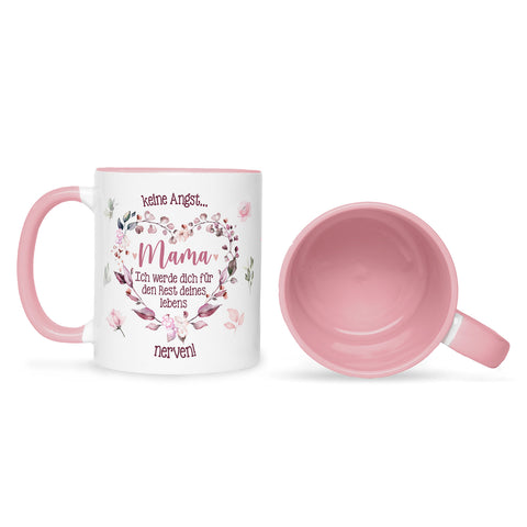 Bedruckte Tasse mit Spruch Keine Angst Mama
