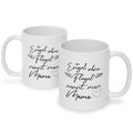 Bedruckte Tasse mit Spruch Engel ohne Flügel