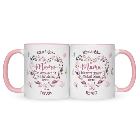 Bedruckte Tasse mit Spruch Keine Angst Mama