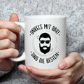 Bedruckte Tasse mit Name - Onkels mit Bart