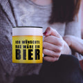 Bedruckte Tasse Ich wünschte das wäre ein Bier