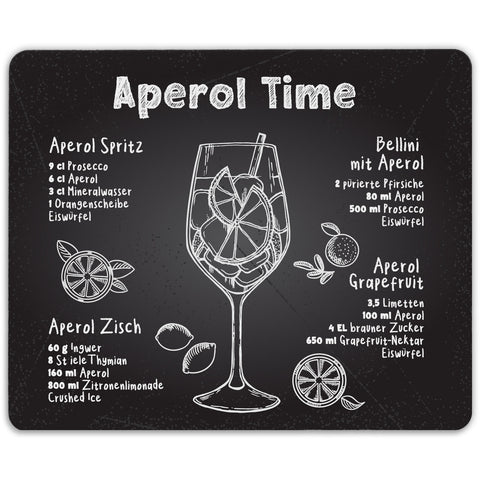 Bedrucktes Mousepad - Aperol Time Rezepte