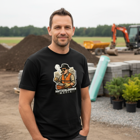 Oversize T-Shirt Haftschlämmen Mafia